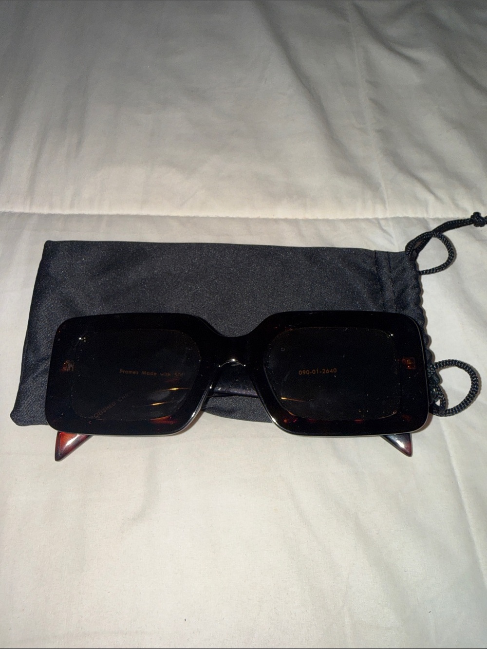 Square Oversized Tortoiseshell Sunglasses